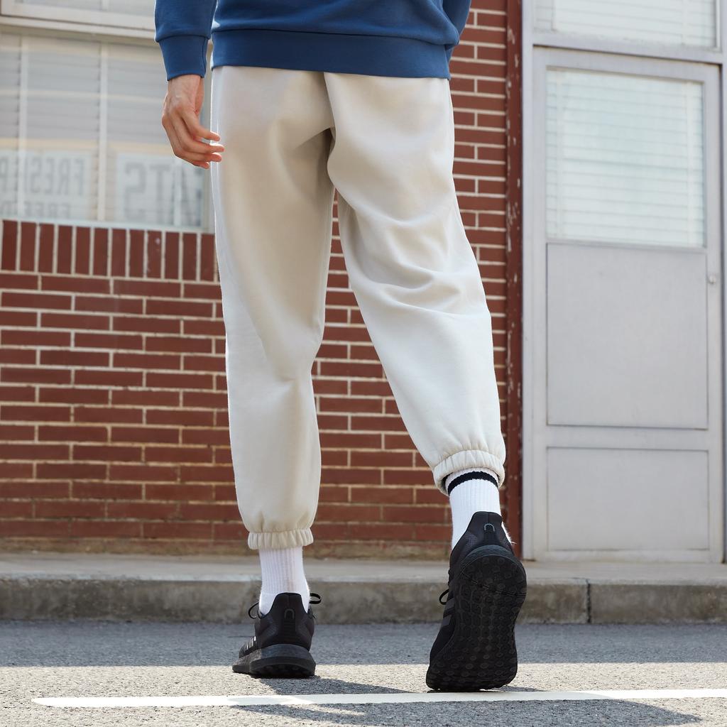 Adidas Letter Logo Print Jogger Pants Men Bottoms White IB2718