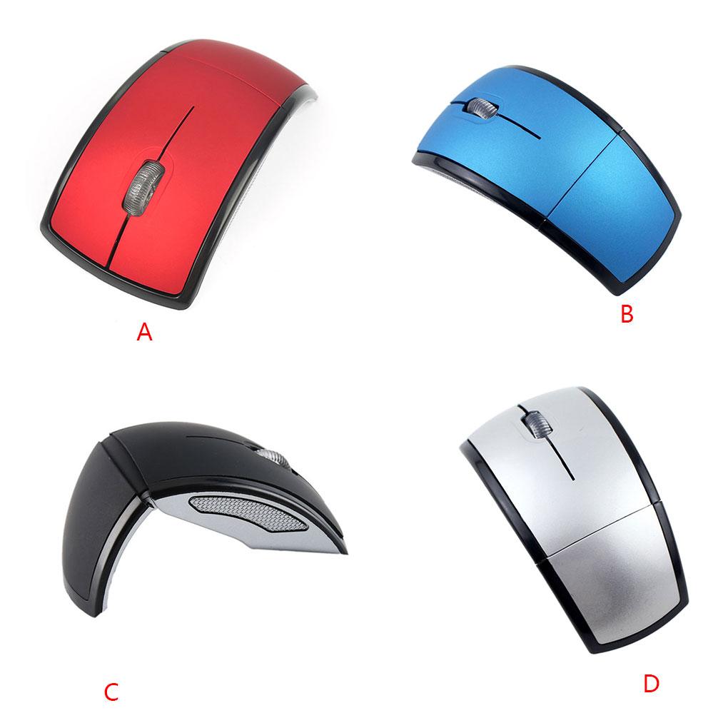 Wireless Folding Optical Mice Computer Foldable Laptop Optical Mice Notebook Computer Cordless Mouse