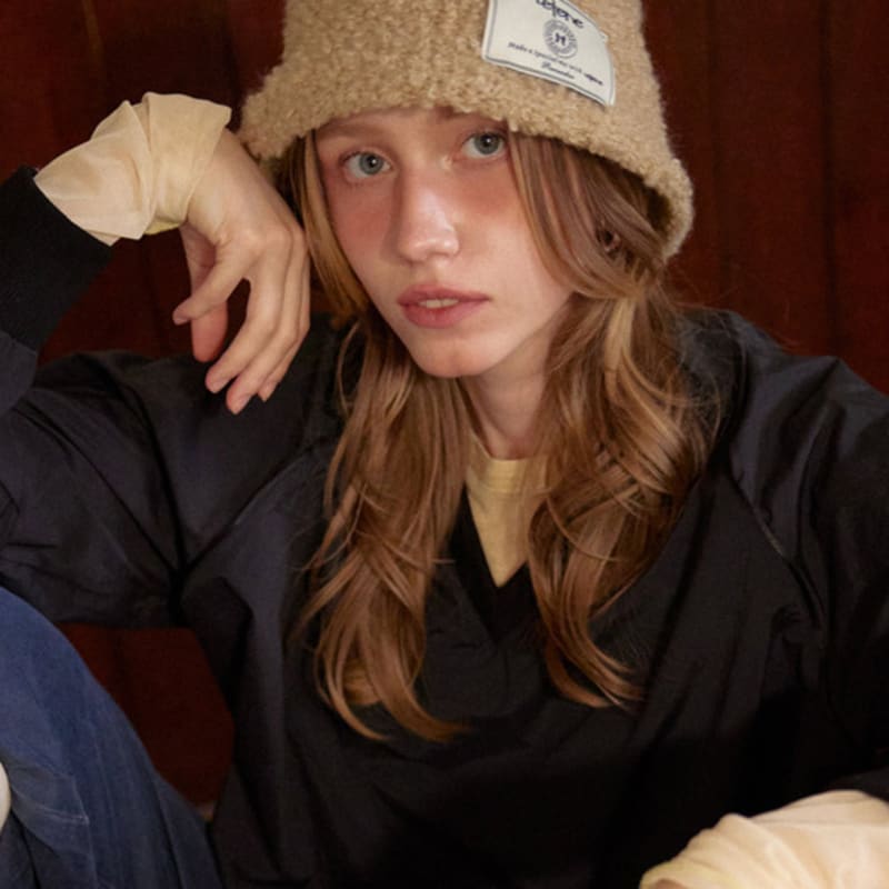 TEDDY BUCKET HAT collection_BEIGE