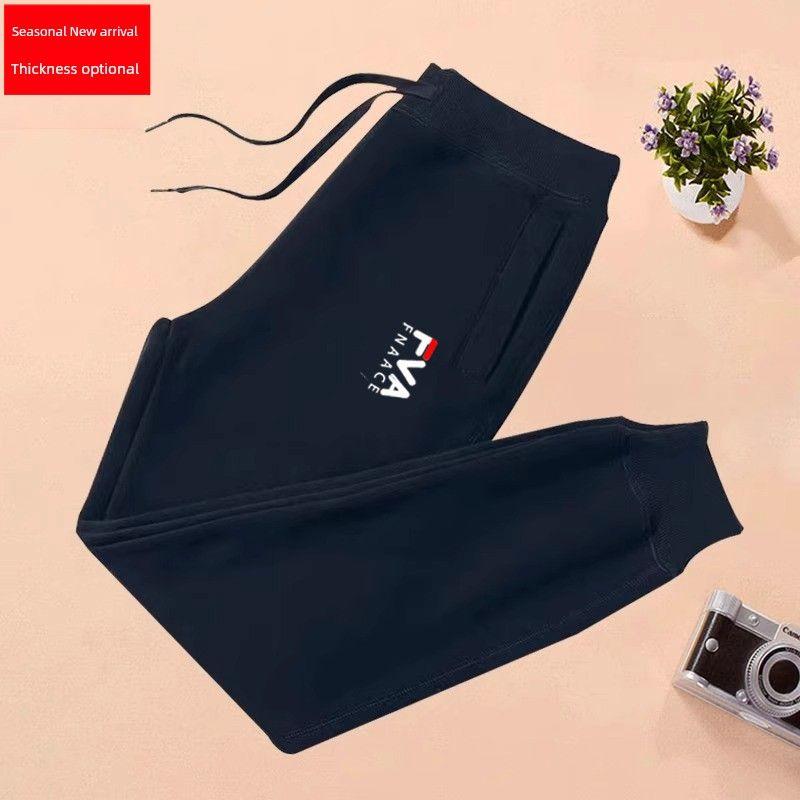 

Белые спортивные штаны женские 2025 весна и осень тонкие облегающие свободные зауженные зимние флисовые повседневные штаны спортивные штаны Vertical FVA-Royal Blue M [summer thin]]