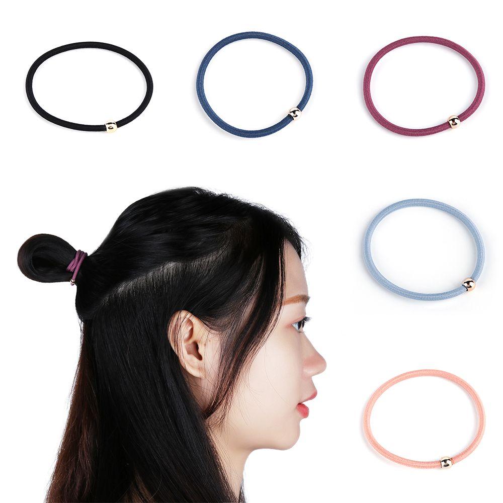 Colorful  Headdress Lady Tie  Hair Accessories Elastic Hair Band Rubber Bands Ponytail Holder