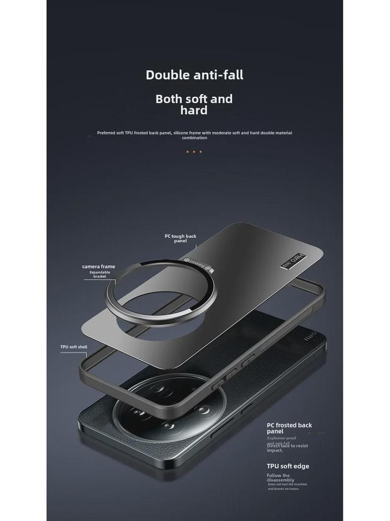 **Xiaomi 14 Ultra Full-Cover Anti-Fall Soft Shell with Invisible Bracket**