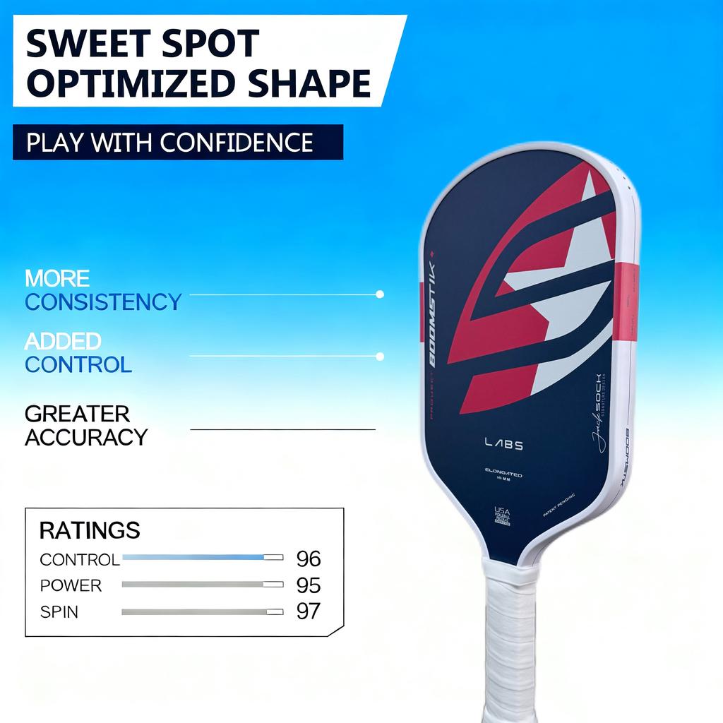 LABS Projekt Boomstk Podlouhlá Pálka na Pickleball 16mm Boom Jádro Raketa Čistě Pěnová Pálka