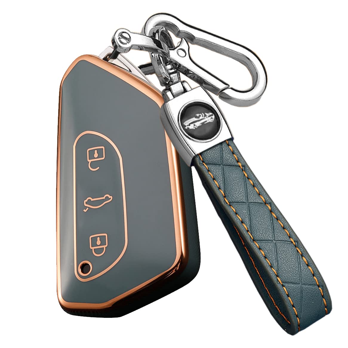 Smart Key Case Key Cover Key Protection Key Chain for серый