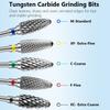 Tungsten Carbid Nail Drill Bits for Electric Manicure, Milling Cutters Nail Files for Nail Gel Polish Remove Nail Tools