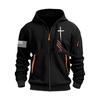 Herren Sport Casual Hoodie Hoodie Cardigan Reißverschluss Multi-Pocket Hoodie Mantel