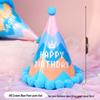 Creative Cartoon Pompom Birthday Hat for Selfies - For Adults & Babies