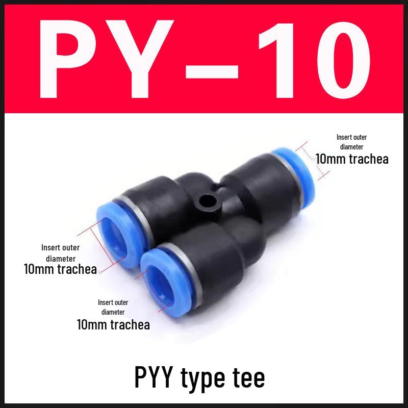 Fitinguri pneumatice cu conectare rapidă: Tub PU Aer Drept, PV Tip L, PE Tip T, PY Tip Y