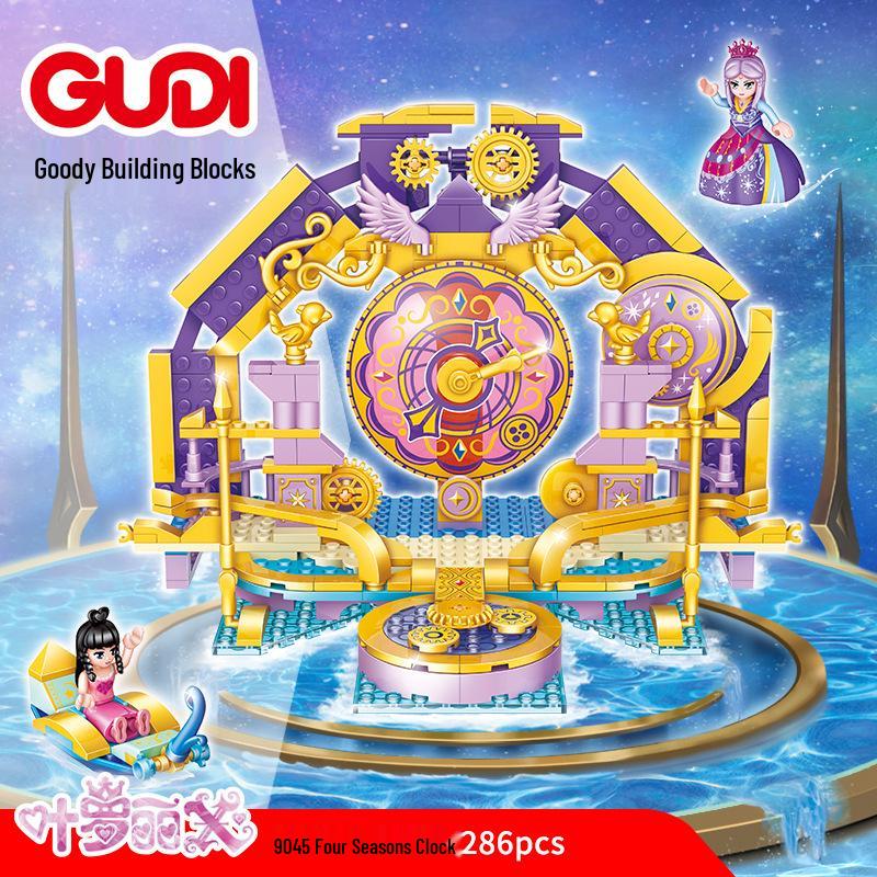 Genuine Ye Luoli Building Blocks Educational Toy for Girls - Small Particle Castle Puzzle