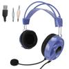 Gaming Headset Wired Comfortable Multifunctional Multicolor RGB Headphone with Omnidirectional Microphone