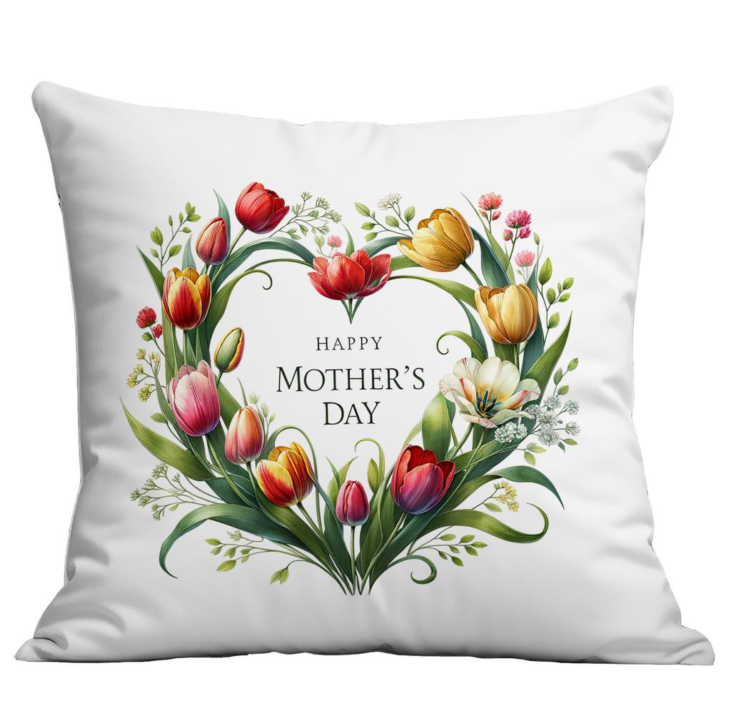 New Mother's Day Creative Wreath Letter Pillow Case Home Sofa Cushion Pillow Case