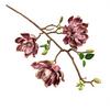 3pcs Artificial Magnolia Flower 3 Heads Large Magnolia Tree Branch for Wedding Home Decoration Outdoor Floral Arrangent