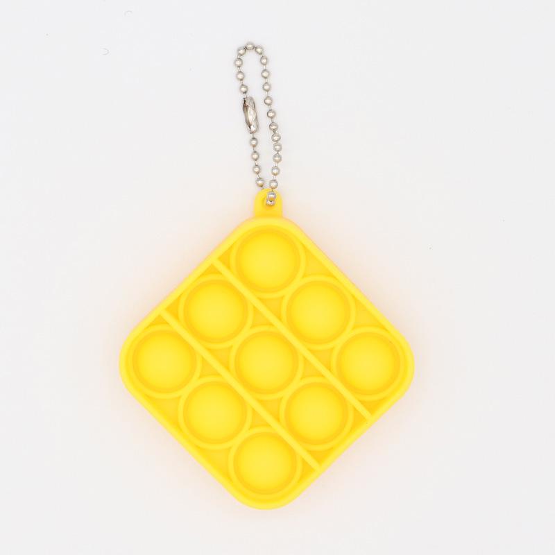 Colorful Silicone Keychain Bubble Toy - Mouse Killer Pendant and Educational Decompression Tool