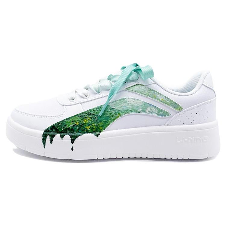 Li Ning Skateboard Shoes Men s White Green AGCP335-7(Team40-QD) 41