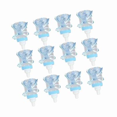 12pcs Plastic Plastic Candy Bottles Mini Milk Bottles Candy Present Bottles  Home Party Decor