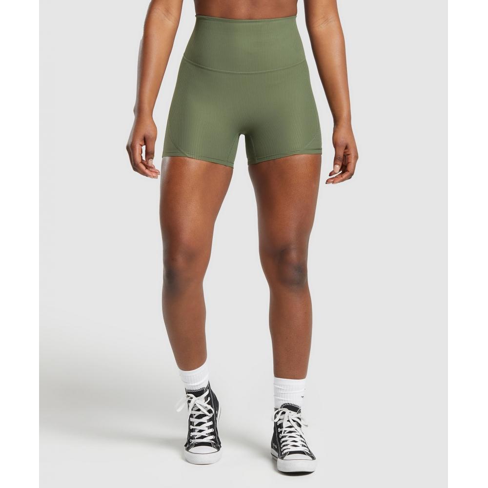 

GYMSHARK Шорты в рубчик Core Olive B9A2R ECBG XS
