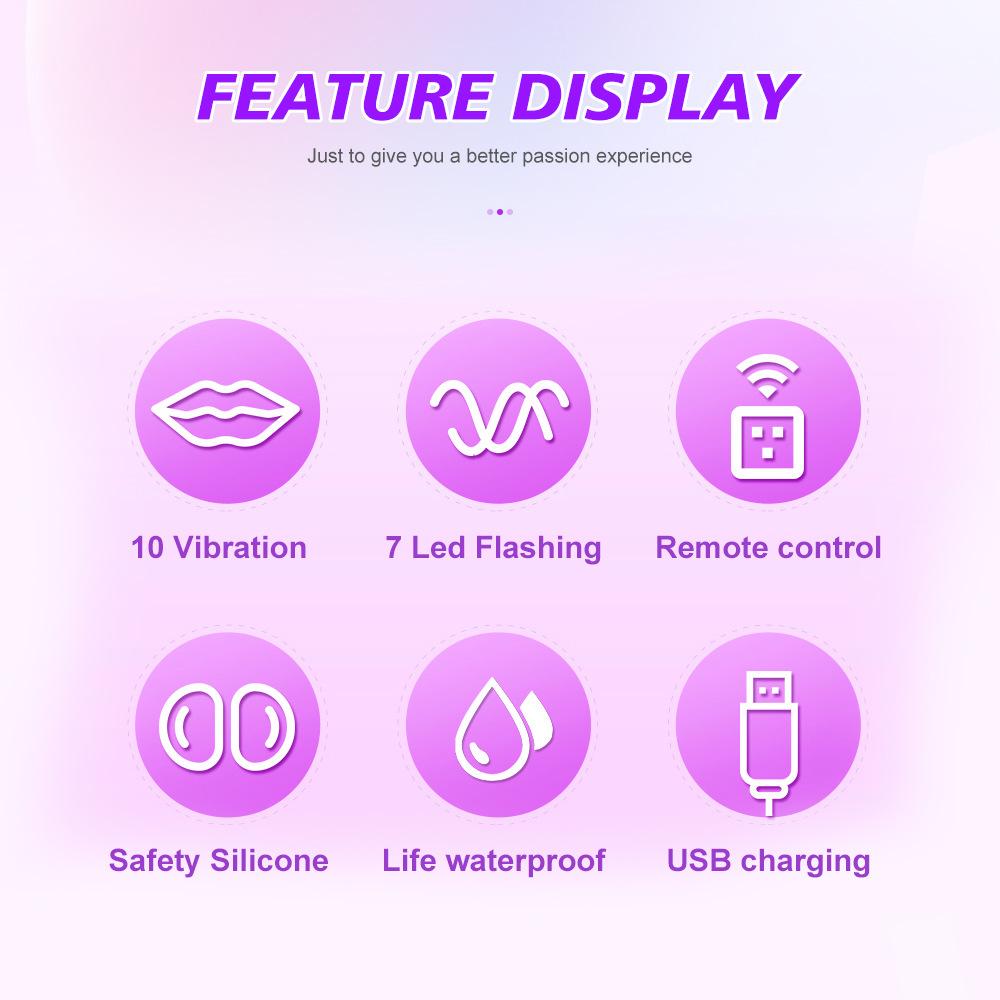 Rechargeable Remote Control Anal Plug with 10 Vibration Patterns & RGB Light Shows for Men and Women - Hands-Free Solo or Couples Play