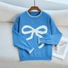 Autumn and winter sweet and versatile loose large size long-sleeved round neck Christmas knitted sweater women