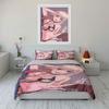Anime Character with Flowers. Bedding Sets Duvet Cover Sets Duvet Covers Pillowcases(1 * Duvet Cover 2 * Pillowcases Without Duvet Insert)