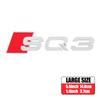 3D ABS Auto Body Rear Trunk Decoration Sticker Car Styling Emblem Decal Refit Accessories For Audi RS RSQ3 RSQ5 RSQ7 SQ3 SQ5 SQ7