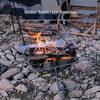 Portable Folding Stainless Steel BBQ Grill & Campfire Stove