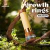 Growth Rings Wooden Nature Kaleidoscope Kit, Handmade Brass Rotatable Oil-Filled,Vintage Gift Box,Anniversary Birthday Gift