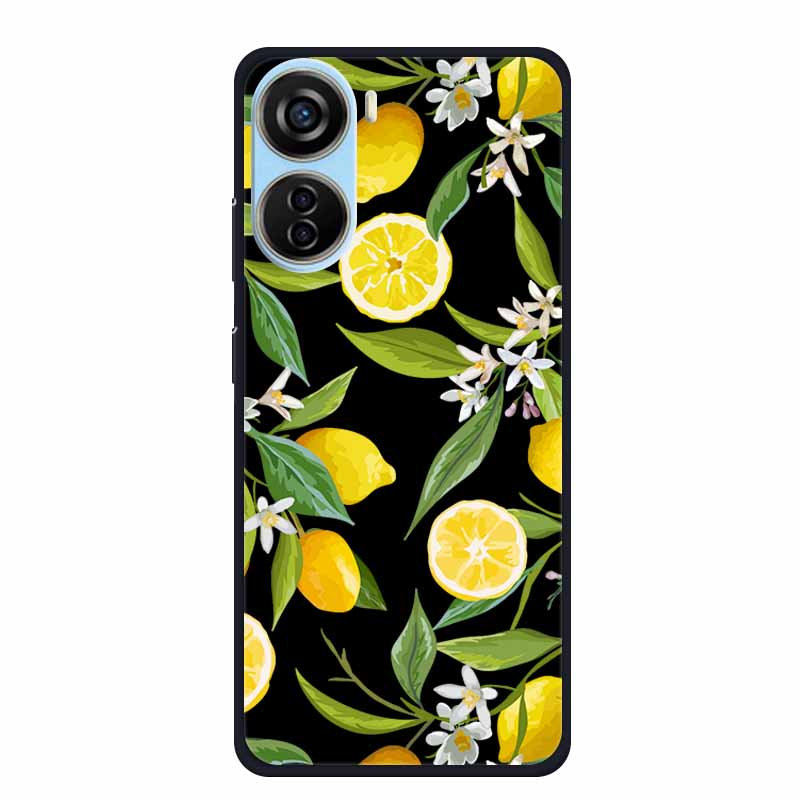 Schwarze Silikonhülle für ZTE Blade V50 Design 5G Libero 5G IV V41 Vita Axon 40 lite Handyhülle Cartoon Katze Weiche Rückseite Hülle