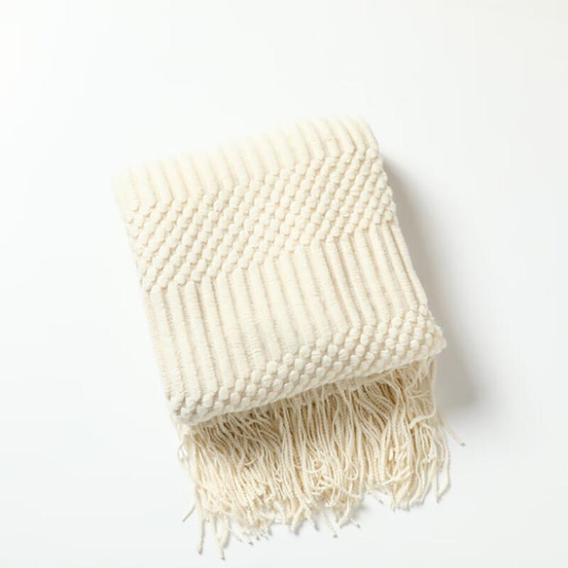 Pineapple Knit Acrylic Throw Blanket