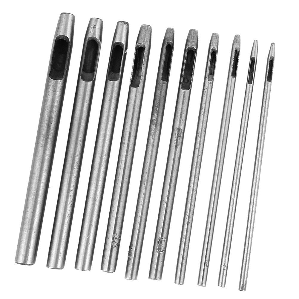 10pcs Leather Strap Belt Flower PetaL Shaped Eyelet Hole Punch Drilling DIY Hand Puncher