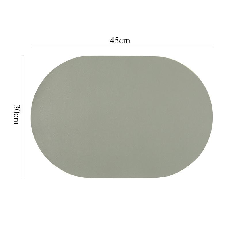 PU Leather Placemat Waterproof And Oil-Proof Table Mats Western Restaurant Heat-Insulating Mats&