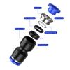 Pneumatic Fittings Fitting Plastic Connector Reducing Joint PU PG for Air Water Hose Tube Push In Straight Gas Quick Connection