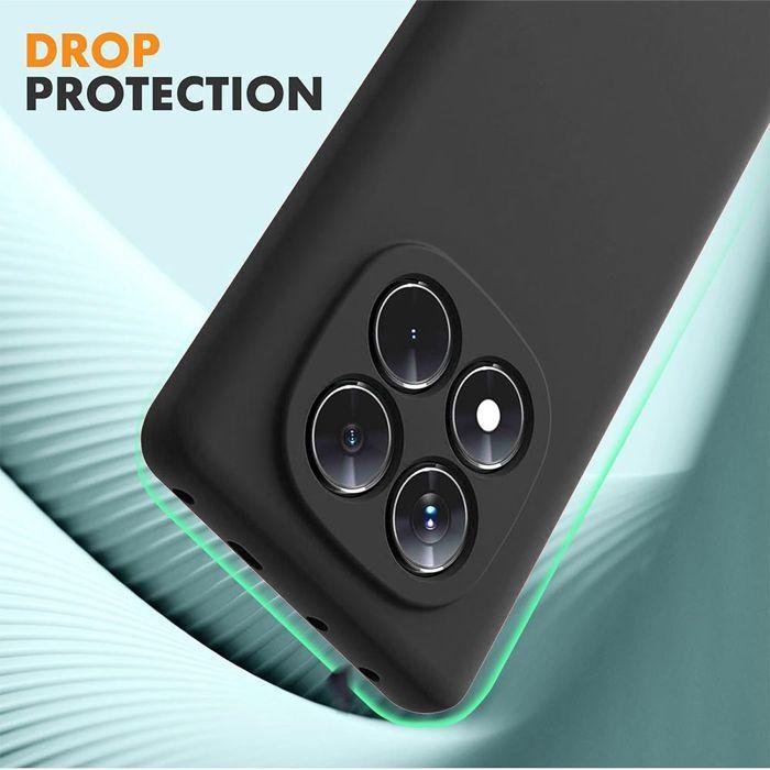 Etui do Xiaomi 17 Pro Max, Ochrona z Płynnego Silikonu Miękkie Cienkie Lekkie Odporne na Zarysowania - Czarne