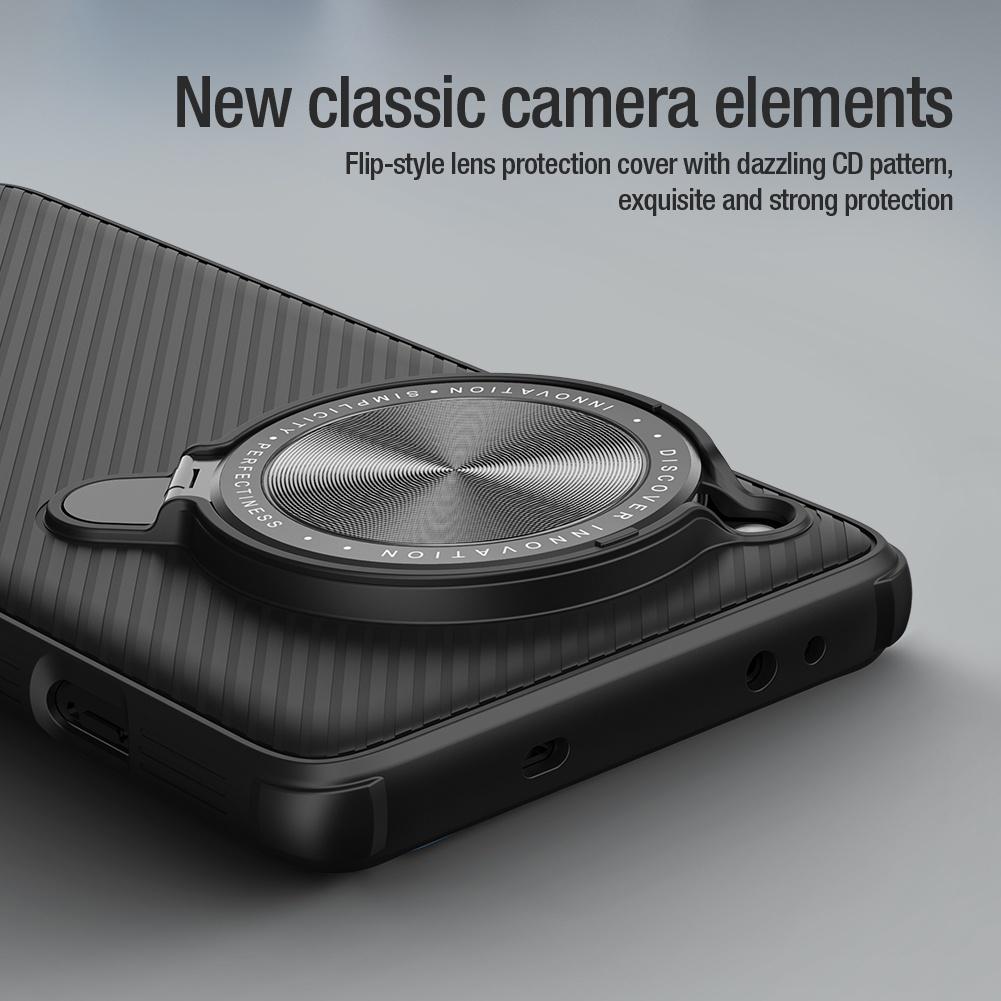 Nillkin CamShield ProP Magnetic Phone Case For OnePlus 12 Case Camera Flip Bracket Hard PC + TPU Shockproof Back Cover