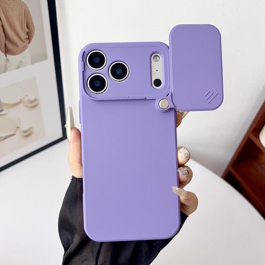 Kompatibel mit iPhone 17 Pro Max: Drehbare Schutzhülle mit Schiebefenster, Weiches Vollschutzdesign.