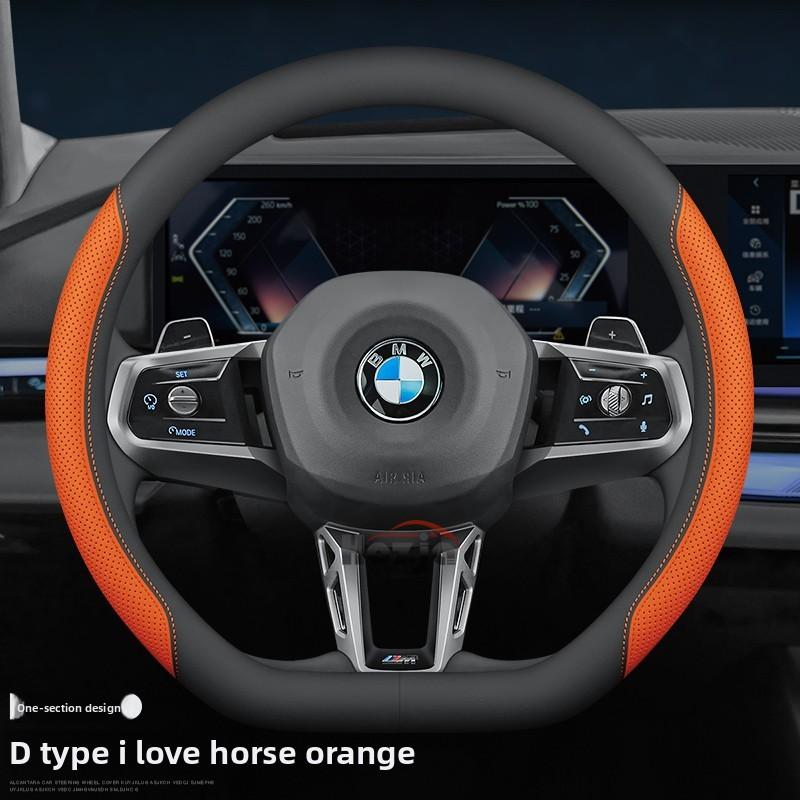 Leather Car Steering Wheel Cover for BMW Bmw E46 E90 E60 F30 F10 E39 F20 E36 G30 G20 E87 E92 E91 F11 X5 E70 F31 E30 Accessories