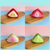 Creative Fruit Triangular Plush Wallet With Key Holder For Travel And Gift