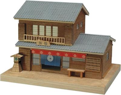 Woody Joe Mini Architecture Hatago Wooden Model Assembly Kit No.4 (Building)