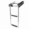Marine Deck Ladder Telescoping 2‑Step Boat Swim Platform Stair Stainless Steel W Fixed Rope