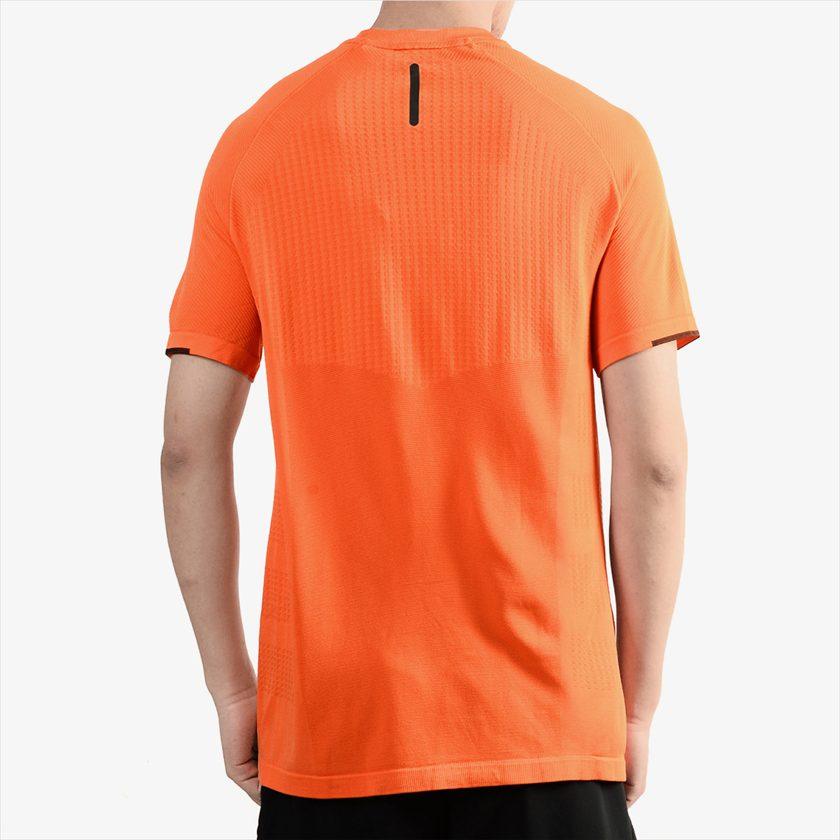 adidas T Shirts Men's Orange Crew Neck Moderate Straight Fit BJ9591