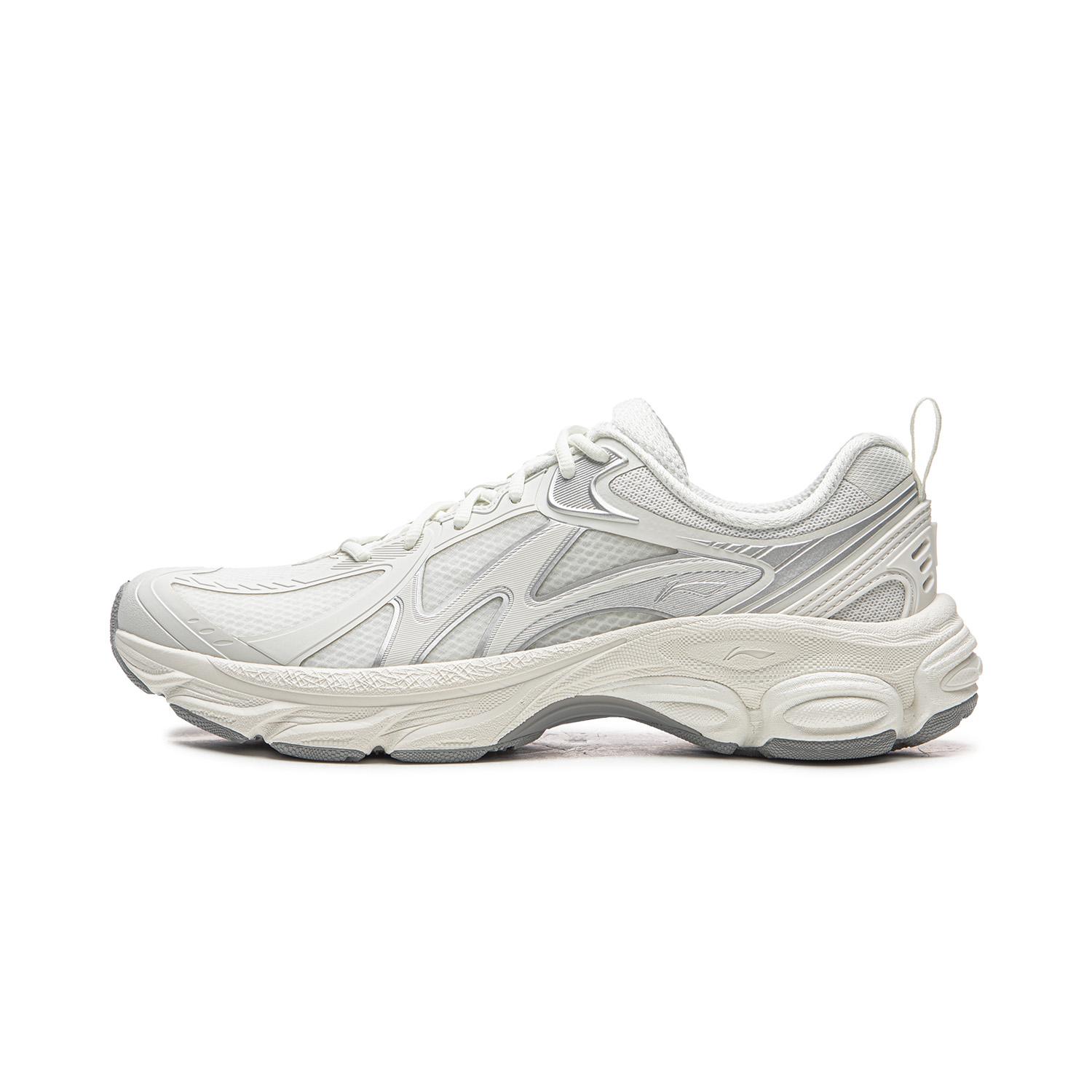 

Li Ning Push Pull Boom V2 Cushioning Slip Resistant Abrasion Resistant Rebound Low top Running Shoes Men s Chalk Gray ARXW019-5 40