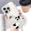 D-Dairy-Cow Phone Case For IPhone 17 16 15 14 Plus 13 12 11 Pro Max Phone Back Cover Transparent Shockproof Cover