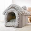 Pet Sleep House Removable Washable Warm Cave Hideout House Indoor Tent Huts For Pet Kittens Puppy