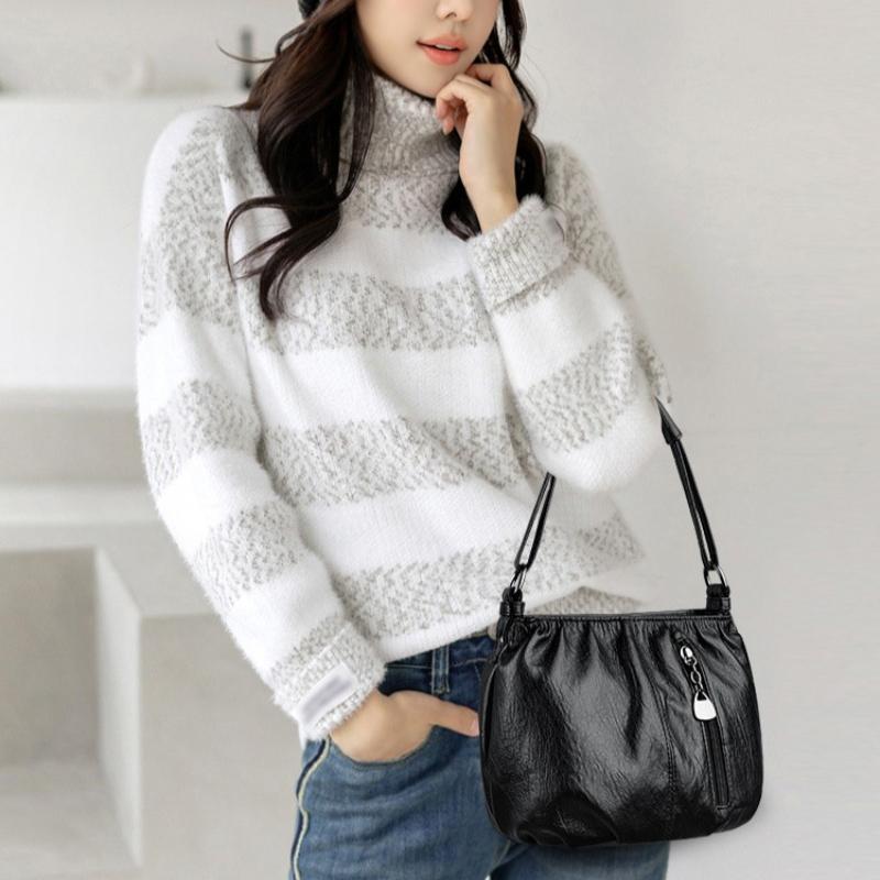 Women's Bag New European and American Fashion Retro Bag Women's Handbag Shoulder Bag Multi-layer Large Capacity Crossbody Bag