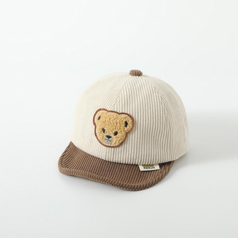 Kreslená kšiltovka Baseballová čepice Dětská kšiltovka Vyšívaná čepice s medvídkem Duck Tongue Cap Zimní dětská čepice Dětská sluneční čepice