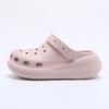 Plain board puffs EVA hole shoes for women's summer new thick-soled heightening non-slip beach cool slippers for women