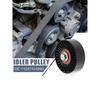 11287535860 Drive Belt Idler Pulley For BMW E60 E90 E91 E92 E70 X5 X3 E83 E70 X1 E84 E63 E66 E64 E93 E87