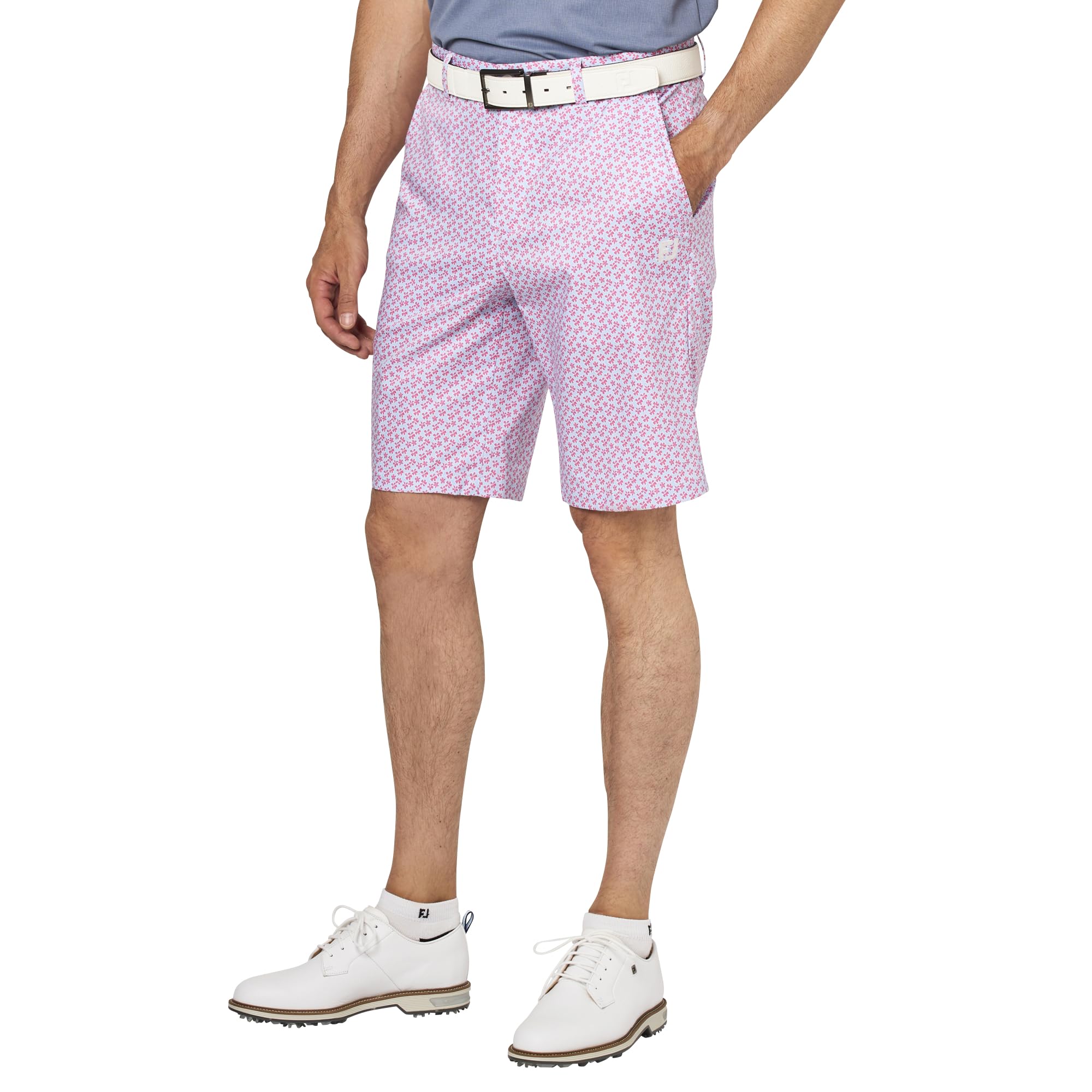 

FootJoy TWINSOF Flower Print Golf Shorts, Skyway, Men s, Size XL, FJ-S25-P10, 34635-XL