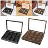 12 Slots Watches Carry Case Lightweight for Father's Day Birthday Gift
