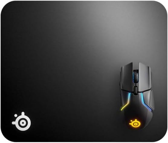 SteelSeries QcK Hard Gaming-Mauspad mit rutschfester Gummibasis, 320mm x 270mm x 3mm (63821)