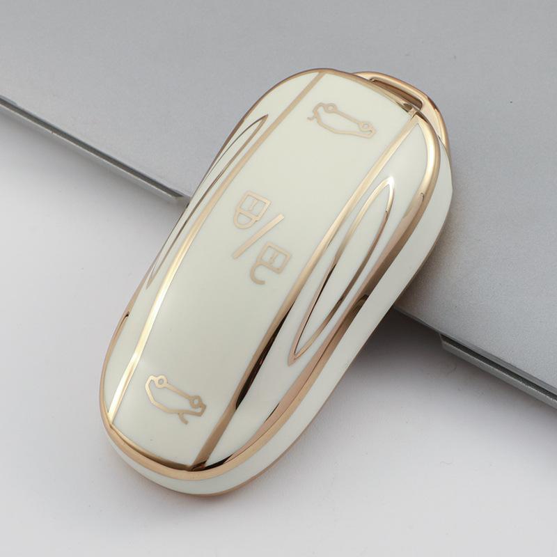 New Design TPU Car Key Case for Tesla Model 3 Y X S 2020 2021 2022 Keychain Bag Shell  Remote Cover Holder Protector Accessories